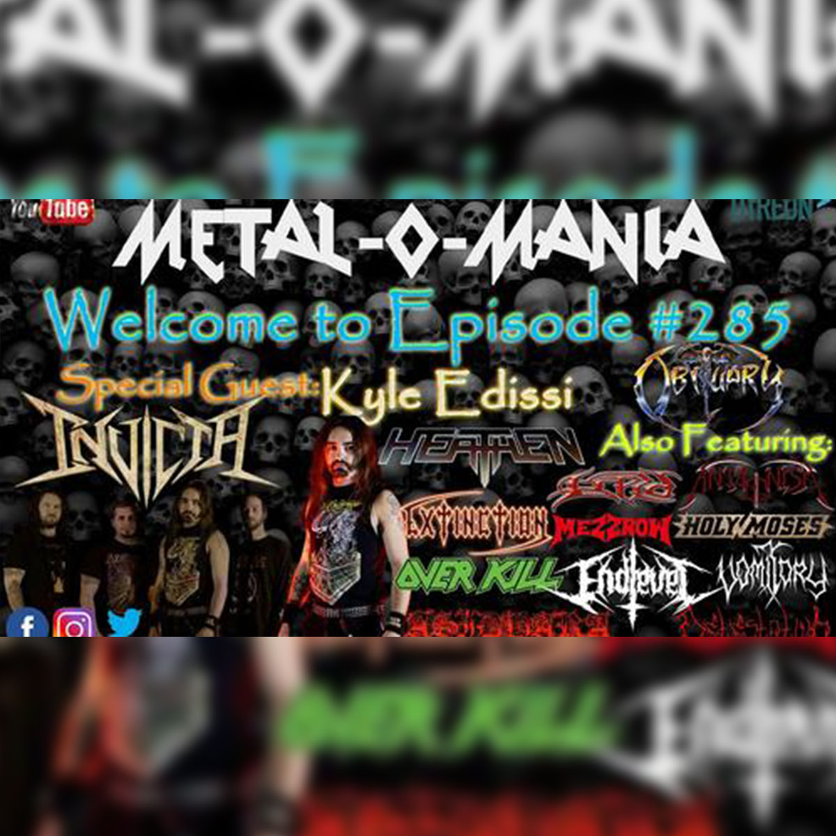 Broadcasting on Metal-O-Mania show